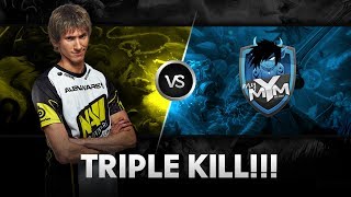 Triple Kill by Dendi vs MYM @ DreamLeague Season 1