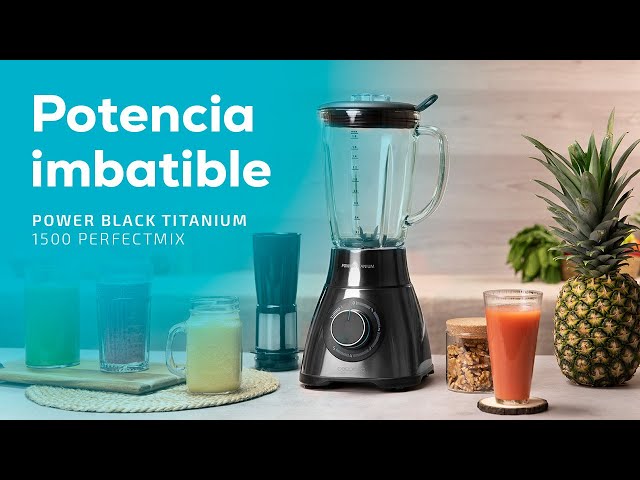 Licuadora Cecotec Power Black Titanium 1500 PerfectMix 1500W 1,8L Acier Inoxydable video