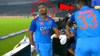 Hardik Pandya holds Rahul Tripathi when he broke down after missing his first t20 fifty in Ind vs NZ
