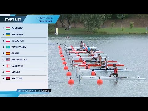 C1 Herren 200m Halbfinale 2 / 2025 ICF Kanu-Kajak Sprint & Paracanoe Weltmeisterschaften Mailand ...