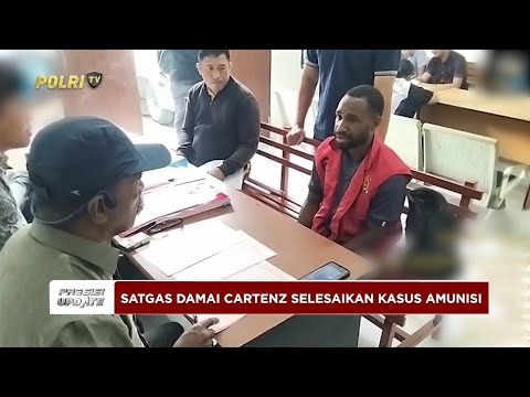 PRESISI UPDATE : SATGAS OPS DAMAI CARTENZ SERAHKAN KURIR AMUNISI KKB KE KEJARI 25/10/2025 (15.30)