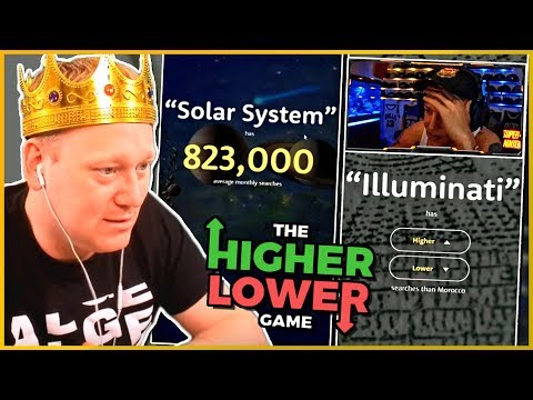 The HIGHER LOWER Game | Duell GEGEN MONTE!