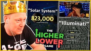 The HIGHER LOWER Game | Duell GEGEN MONTE!