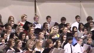 Taylor Hubbard  Singing with UNK festival choir 