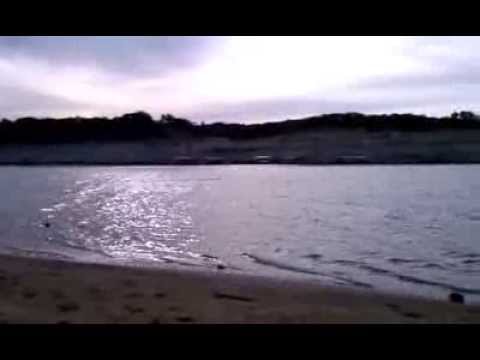 Proboat Mystic 29 on the rough Lake Travis water.