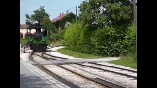 preview picture of video 'Узкоколейный паровоз, Бавария, Германия.'