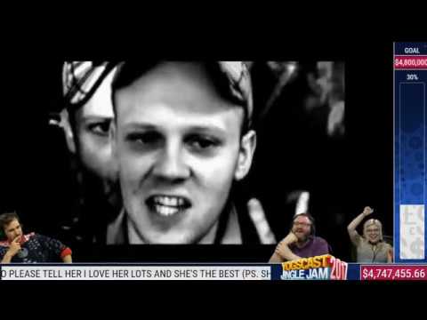 Yogscast Lewis, Simon and Mousie watch "Devvo - Donny Soldier"