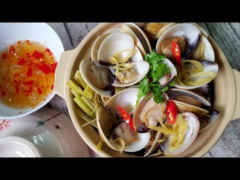 Ngao hấp sả