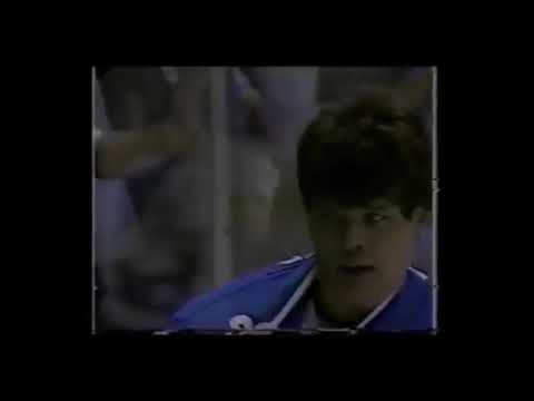 Quebec Nordiques at Boston Bruins (Line brawl) Oct. 29/1987