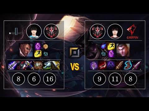 DWG Flame Lucian vs GRF Sword Jayce Top - KR GrandMaster Patch 10.10