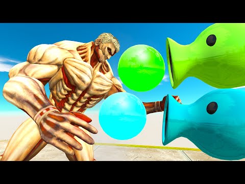 MONSTERS CLIMB THE PEASHOOTER PATH - Animal Revolt Battle Simulator