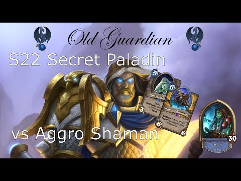 Hearthstone S22 Secret Paladin vs Aggro Shaman - Belcher power