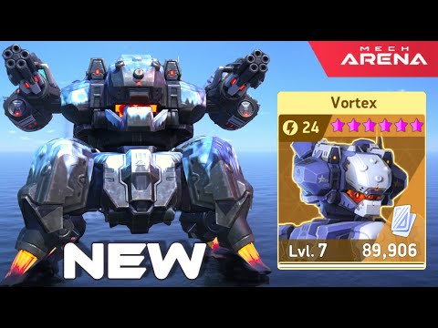 NEW Mech Vortex Gameplay - Miniguns is quite a good choice! | Mech Arena