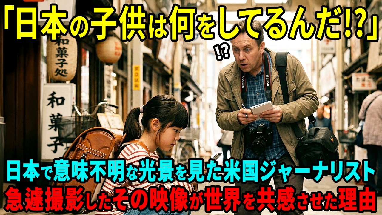 【海外の反応】「あれは何をしているんだ？」アメリカCNNが日本の小学生の意味不明な光景に驚愕した理由【日本称賛】