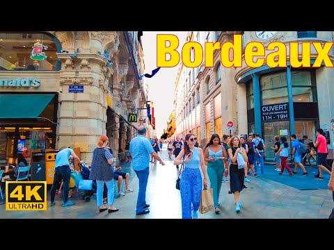 Bordeaux , France  🇫🇷 - Bordeaux  2022 - 4K HDR Walking Tour  | A Walk In Paris