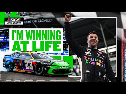 Bubba Wallace's EMOTIONAL Reaction to Brickyard 400 Win | 2025 NASCAR Cup Series