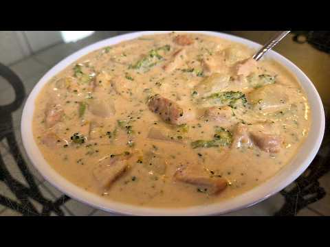 Chicken Broccoli Cheddar Potato Chowder | Chicken broccoli potatoes in a flavorful cheese sauce