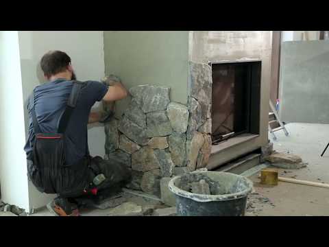 Как сделать отделку камина камнем: подбор материала, пошаговая инструкция по облицовке