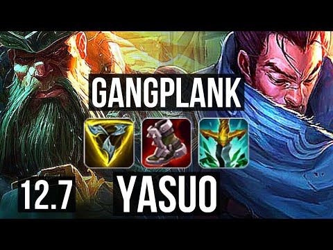 GP vs YASUO (TOP) (DEFEAT) | 2.5M mastery, 7 solo kills, 600+ games, Dominating | EUW Diamond | 12.7