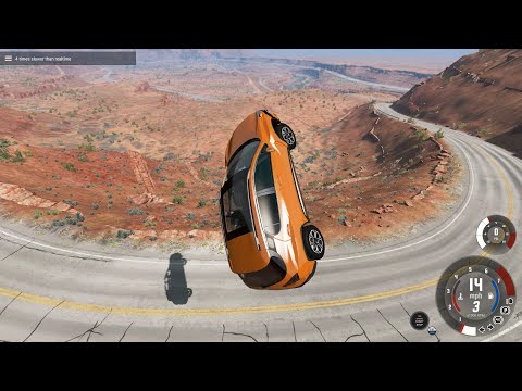 Cars vs  Cliff #-5  - BeamNG Drive | MoveCrash