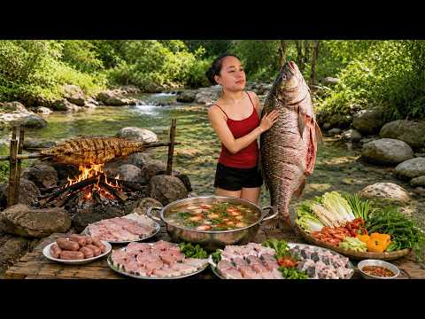 The Process of Cooking Mixed Fish Hotpot | Traditional Homemade Fish Soup