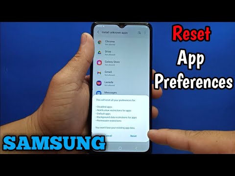 How to reset app preferences on Samsung Galaxy A02 | Security