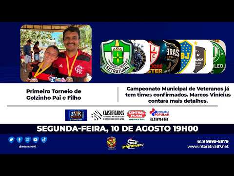 🔴​ PAPO DE CRAQUE | TORNEIO GOLZINHO PAI E FILHO | CAMPEONATO MUNICIPAL DE VETERANOS