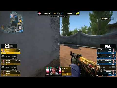 TeSeS hits insane 180 flick for the round win in 2v4 vs NAVI ( PGL Major )