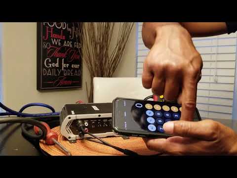 Setting amplifier using multimeter