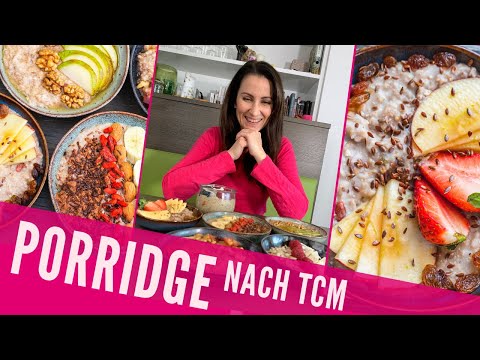 PORRIDGE REZEPT ohne Milch - TCM Porridge mit Apfel & Erdbeeren
