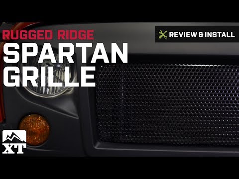 Jeep Wrangler Rugged Ridge Spartan Grille - Satin Black (2007-2016 JK) Review & Install