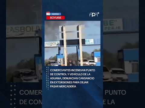 INCENDIAN PUNTO DE CONTROL EN BOYUIBE
