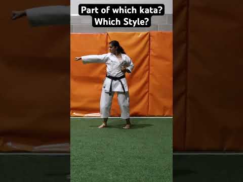 Karate kata training for beginners