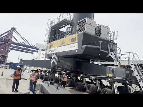 Trial cargo operations of the first ship to berth at JSW Tuticorin Multipurpose Terminal