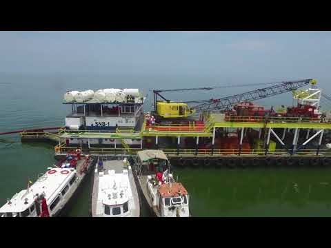 Tendido de línea de flujo (5 km)