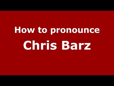 How to pronounce Chris Barz (American English/US)  - PronounceNames.com