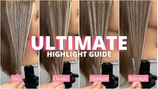 8 Foil Highlight Techniques You Need to Know: Slicing, Weaving, Babylights & More! #foilhighlights