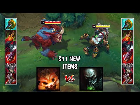 GNAR vs URGOT S11 FULL BUILD FIGHTS & Best Pentakills!
