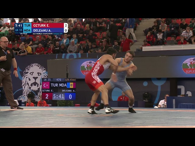 139 | 476 | U23 GR 55kg | 1/8 Final | OZTURK Ekrem (TUR) | DELEANU Artiom (MDA)