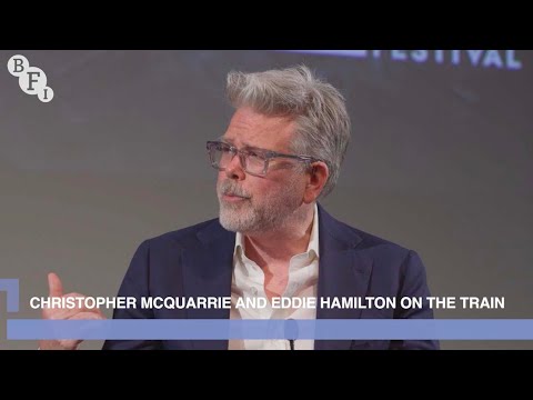 Thumbnail of the video: Mission: Impossible's Christopher McQuarrie and Eddie Hamilton talk about The Train | BFI Q&A