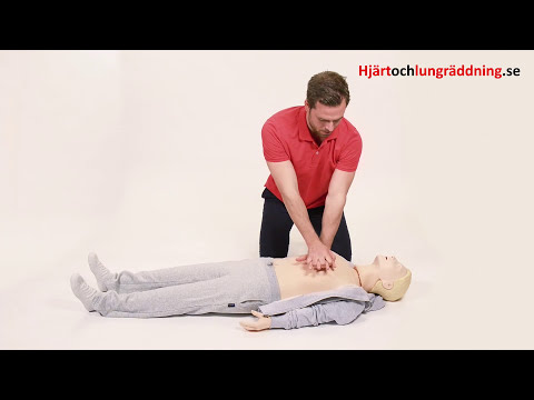HLR VUXEN – så gör du kompressioner och inblåsningar (hjärt- och lungräddning)