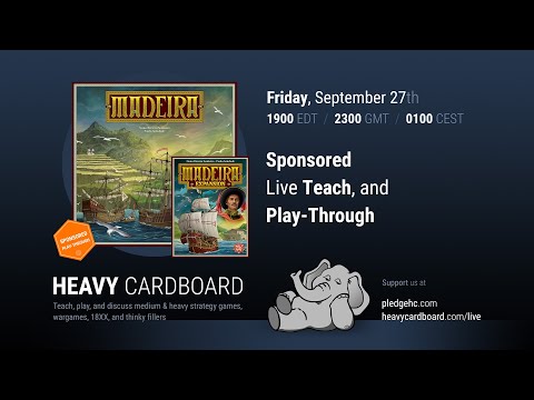 Madeira Expansion 4p Teaching & Play-through by Heavy Cardboard