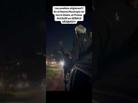 Alcalde de Cerro Chato, Gerald Vázquez.