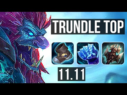 TRUNDLE vs KENNEN (TOP) | 3.6M mastery, 5/1/8, 1600+ games | KR Grandmaster | v11.11
