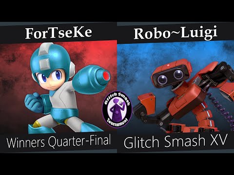Glitch Smash XV ForTseKe (Mega Man) vs Robo~Luigi (R.O.B) Winners Quarter-Final