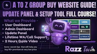 Group Buy SEO Tools Website Development | Admin & Update Panel Include