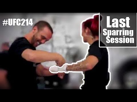 UFC 214 Cris Cyborg Final MMA Boxing sparring ahead of UFC Anaheim
