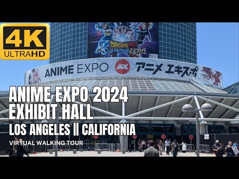 WALKTHROUGH IN 4K ANIME EXPO 2024 AX 2024 EXHIBIT HALL || LOS ANGELES, CA #anime