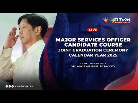 Major Services Officer Candidate Course Joint Graduation Ceremony for Calendar Year 2025 12/01/2025