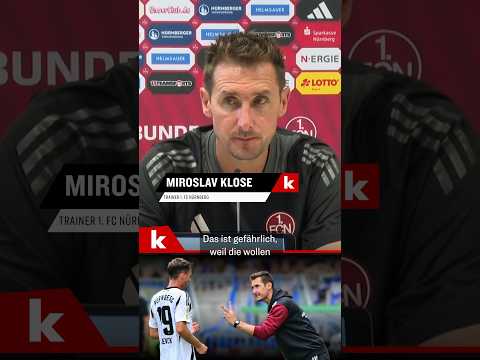 Klose warnt: "Das ist gefährlich" | 1. FC Nürnberg #shorts